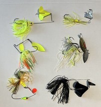 Assorted Brands Sizes and Colors Spinnerbait Fishing Lures Lot of 6 - £12.51 GBP