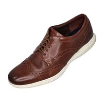 Cole Haan Grand OS Casual Shoes Mens 10.5 M Brown Leather Wingtip Oxford C29414 - £39.44 GBP
