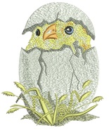 Charming Easter Chick Hatching Machine Embroidery Design - €4,29 EUR