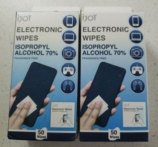 IJOY Lot of 2 100 Electronic Wipes Phone Earbuds Smart Watch Computer 50... - $14.69
