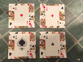 4 Ceramic Playing Card Wall Designs *PRE OWNED* xx1 - $19.99