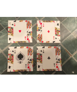 4 Ceramic Playing Card Wall Designs *PRE OWNED* xx1 - $27.34 CAD
