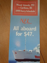 Bay Ferries Saint John NB Digby NS Schedule Brochure 1999  - £3.13 GBP