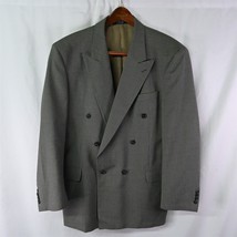 Roberto Vasalli 46R Green Double Breasted Peak Lapel Blazer Suit Coat Ja... - £27.45 GBP