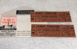 Bread 2 Unused 1972 Concert Tickets &amp; Original Will Call Envelope Krnt Theater B - £10.21 GBP