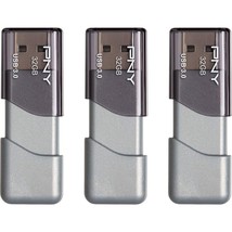 32Gb Turbo Attach 3 Usb 3.0 Flash Drive, 3-Pack (P-Fd32Gx3Tbop-Mp) - £23.59 GBP