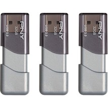 32Gb Turbo Attach 3 Usb 3.0 Flash Drive, 3-Pack (P-Fd32Gx3Tbop-Mp) - £24.03 GBP