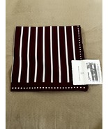 $225 Brunello Cucinelli Burgundy Dot  Square Cotton Pocket Square NWT - $59.40
