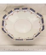 Vintage Serving Dish Bowl Union Ceramique UC Limoges France Blue White G... - £65.91 GBP
