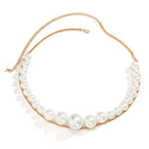Pearl &amp; 18K Gold-Plated Layered Waist Chain - £14.95 GBP