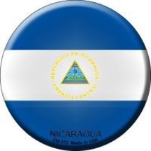 Nicaragua  Novelty Metal Mini Circle Magnet CM-370 - $12.95