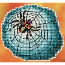 DIY Mill Hill Webster Spider Halloween Bead Cross Stitch Magnet Ornament Kit - $14.95