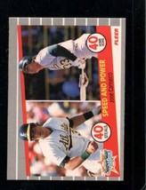 1989 Fleer #628 Jose Canseco Nmmt Athletics Speed And Power - £1.90 GBP