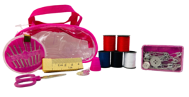 Allary D0352 Sewing Kit in Zipper Pouch, Pink - £6.99 GBP