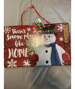 There&#39;s Snow Pace Like Home Christmas Sign -Christmas House-Brand New-SH... - $352.66 MXN