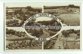 tq0034 - Lancs - Multiview x 5, of Views of Happy Mount Park, in Bare - postcard - £1.99 GBP