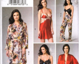 Vogue V9218 Misses 14 to 22 Robe, Nightgown, Camisole and Pants Sewing P... - $20.36