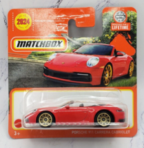 Matchbox Porsche 911 Carrera Cabriolet Red W/ Bronze 10 Spoke Wheels SHORT CARD - £3.10 GBP