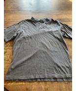 Polo Ralph Lauren Polo Shirt 2XL Gray &amp; White &amp; Black Striped Cotton Pon... - £18.57 GBP