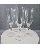 Champagne Flute Fine Crystal Clear Optic Glass set of 5,  5oz/150ml  Vin... - £27.28 GBP