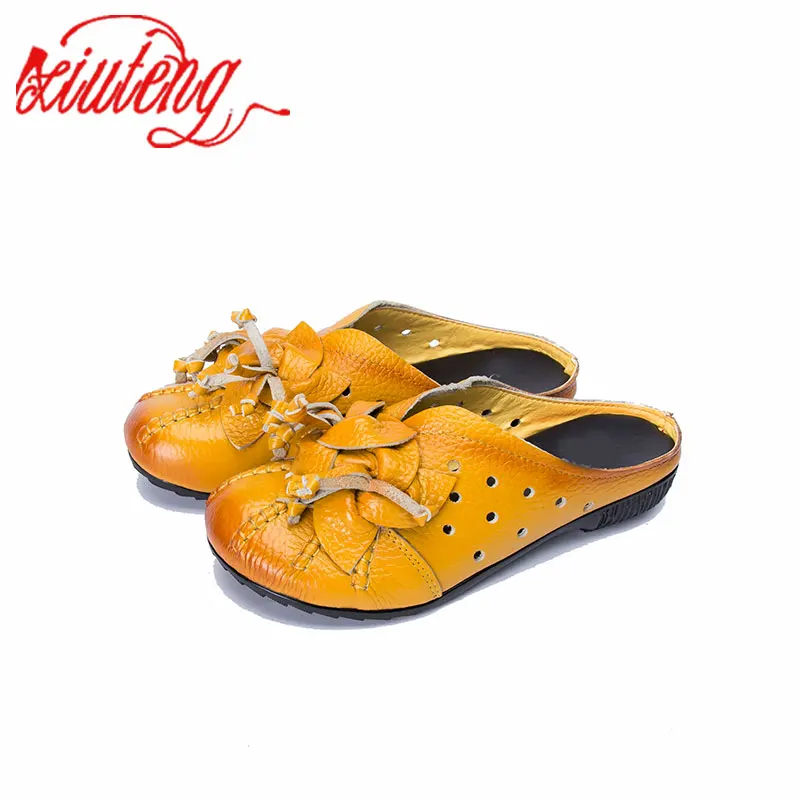 Women Sandals Summer Shoes 2024 New Female Fashion Soft Leather  Out Moccasins m - £149.61 GBP