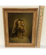 Vintage 1941 Large Framed &quot;HEAD OF CHRIST&quot; Litho Warner Sallman -Kriebel... - €66,86 EUR