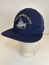 Naval Ordnance Station Hat Louisville Kentucky KY SnapBack Trucker Vintage - £11.02 GBP