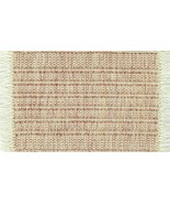 Artisan Handwoven Dollhouse Rug 4&quot;x6&quot; Pink  Rag #48, Cotton - £23.82 GBP