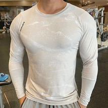 Camiseta Manga Larga Para Hombre Gimnasio Secado Rápido Fitness Training... - £23.57 GBP