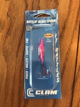 CLAM Rattlin’SPOON 1/8oz #10 GLOW RED TIGER SHIP24 - $18.69