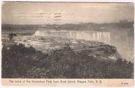 Postcard Rotograph Co Brink Of Horseshoe Falls From Goat Island Niagara Falls NY - £4.74 GBP