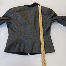 Express RN#55285 Women's Gray Cotton Blend 2-Button Blazer Jacket Size 4 image 8