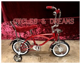 12&quot; Custom Lowrider Bike In CHOME/ Red Metallic Frame, Cl EAN! Christmas Gift! - £620.42 GBP