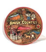 Amish Country Wall Decor Plate 8 1/2 &quot; Inch Lancaster, PA Horses Wagons ... - $17.10 CAD