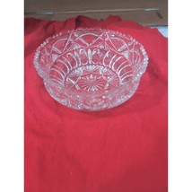 Western Germany Crystal Bowl 8.75&quot; Wide, Lead Glass Decor, Vintage Serving Dish - £11.71 GBP