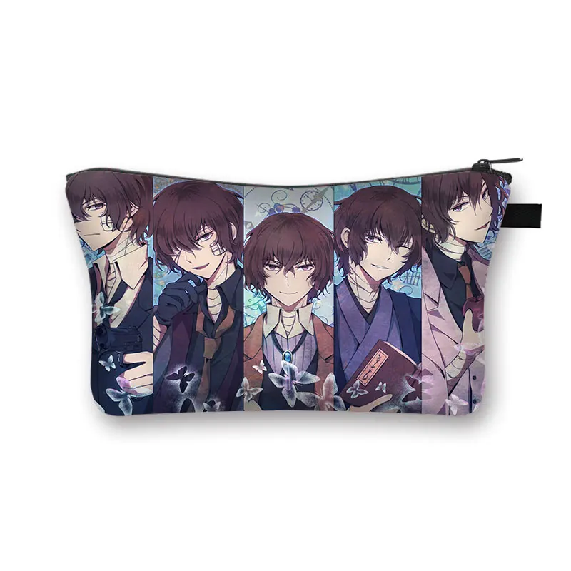  Bungo Stray Dogs Cosmetic Bag Girl Lipstick Storage Bags Nakajima Atsushi Dazai - £45.70 GBP