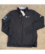 Adidas AT&amp;T Motorola Razr  Men Quarter-Zip Pullover Top Black Sz L New - $637.21 MXN