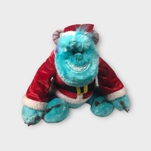 Disney Store Monsters Inc. SULLY James P Sullivan Christmas Santa plush Stuffy - £15.92 GBP