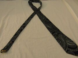 Donald J. Trump Signature Collection 100% Silk Black Paisley Tie Protect... - €34,19 EUR