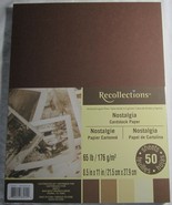 Recollections Cardstock Paper 8 1/2&quot; x 11&quot; 50 Sheets 65 lb 5 color NOSTA... - £12.13 GBP