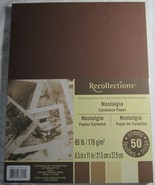 Recollections Cardstock Paper 8 1/2&quot; x 11&quot; 50 Sheets 65 lb 5 color NOSTA... - $25.84 CAD