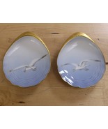 Vtg Lot of 2 Bing Grondahl B&amp;G Seagull Butter Dish Oyster Shell Tray Tri... - $29.57 CAD