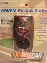 Nascar Pocket AM FM Radio Speedometer Style Dial           21 - $24.26