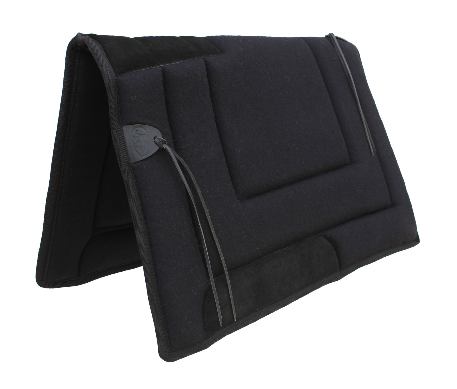 Australian Wool Trail Rider Foam Padded Comfort Saddle Pad Black 109SP530 - $59.99