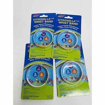 Pic Citronella Waterproof Deet Free Wrist Band Up To 200 Hours Bundle Set Of 4 - £9.77 GBP
