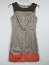 BCBG Maxazria Size 2 Brown/ Orange Dress - £19.46 GBP