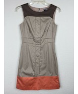 BCBG Maxazria Size 2 Brown/ Orange Dress - £19.41 GBP
