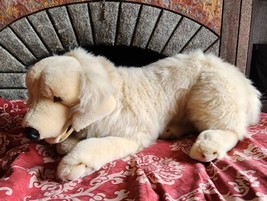 E&amp;J Prima 34&quot; Realistic Golden Retriever Dog Plush Stuffed Animal Toy Lifelike - £193.30 GBP