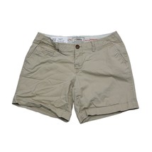 Old Navy Shorts Womens 6 Beige Plain Petite Mid Waist 5 Pocket Design Khaki - $18.69