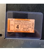 JETHRO TULL - VINTAGE NOV 4, 1977 MIAMI, FLORIDA CONCERT TOUR TICKET STUB - $20.00